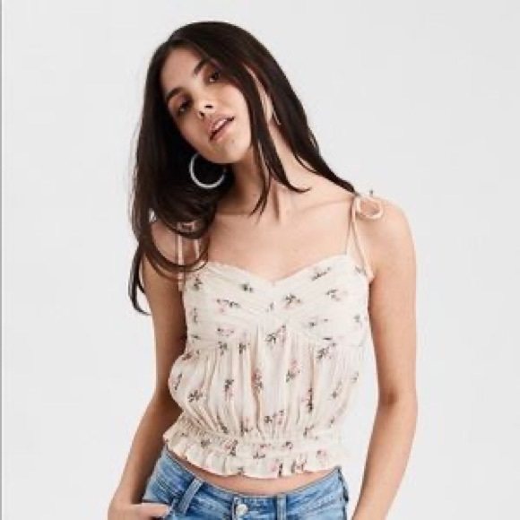 American Eagle Outfitters Tops - American Eagle Floral Crop Top